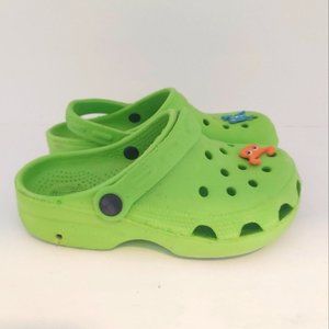 Croc-Like Sandals Lime Green 12